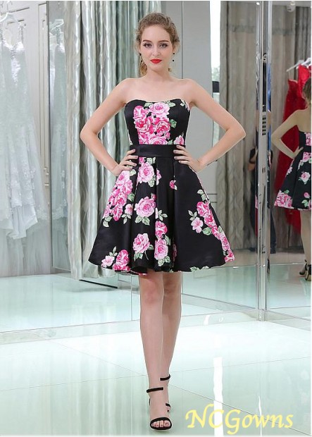 Floral Cloth Pleat Special Occasion Dresses