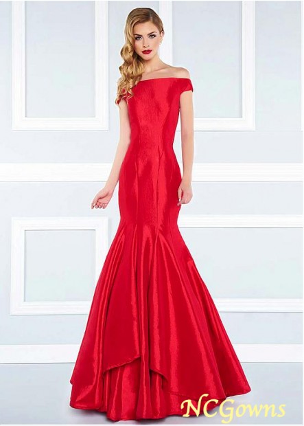 Fishtail Taffeta Fabric Red Dresses