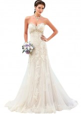 Ncgowns Full Length A-Line Sweetheart Neckline Wedding Dresses