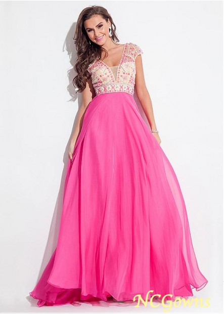 Pleat Skirt Type Pink Tulle  Silk-Like Chiffon Special Occasion Dresses T801525411257