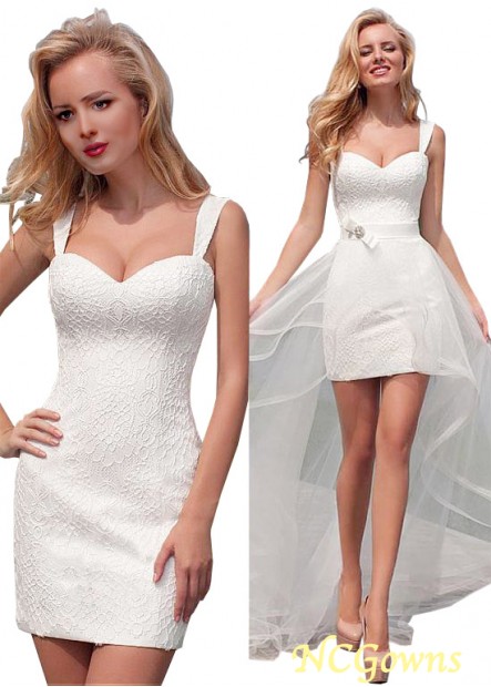 Sleeveless Sleeve Length Hi-Lo Tank Short Wedding Dresses