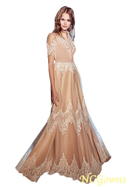 Floor-Length A-Line Silhouette Prom Dresses