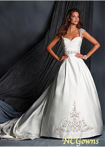 Ball Gown Cathedral 50-70Cm Along The Floor Plus Size