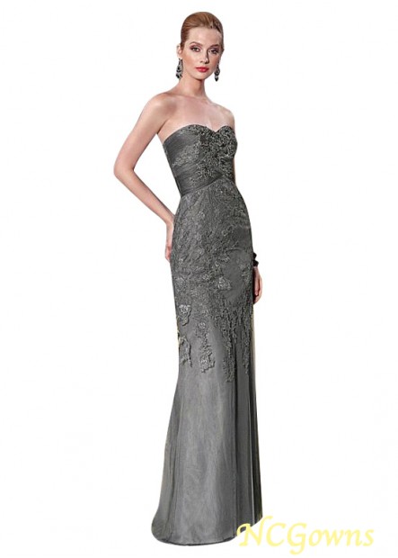 Sweetheart Neckline Gray Color Family Tulle Mother Of The Bride Dresses