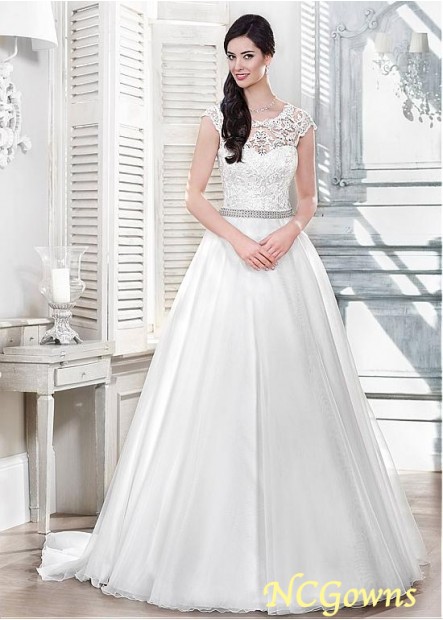 Scoop A-Line Silhouette Wedding Dresses