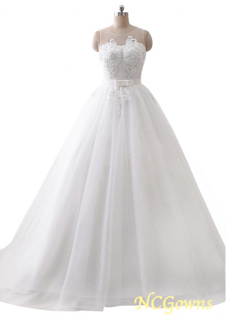 Full Length Natural Waistline Plus Size Wedding Dresses