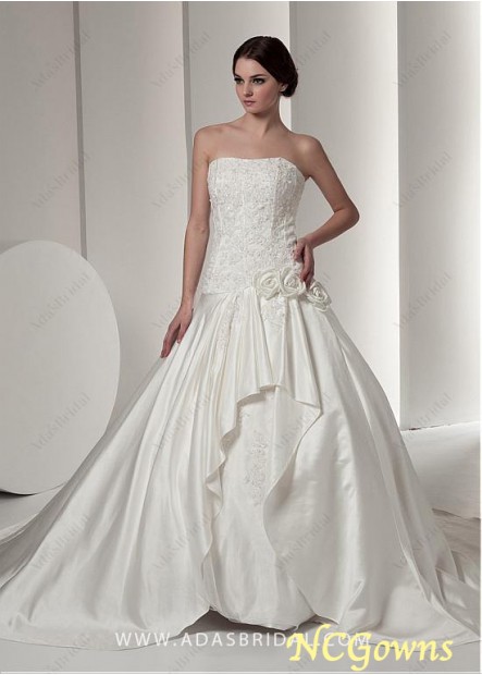 Ncgowns Dropped Strapless Neckline Wedding Dresses