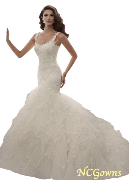 Mermaid Trumpet Full Length Sleeveless Wedding Dresses T801525328704