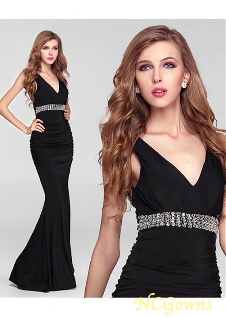 Black Floor-Length Hemline Special Occasion Dresses
