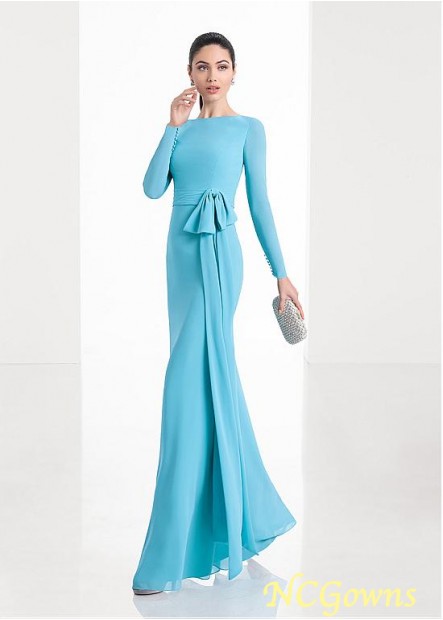 Floor-Length Sheath Column Silhouette Straight Special Occasion Dresses