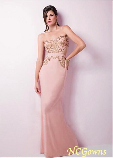 Sheath Column Pink Color Family Stretch Satin Straight Skirt Type Pink Dresses