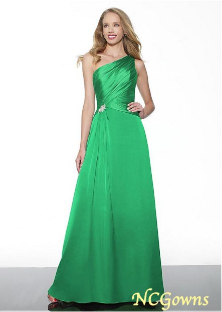 Ncgowns Chiffon Fabric One Shoulder