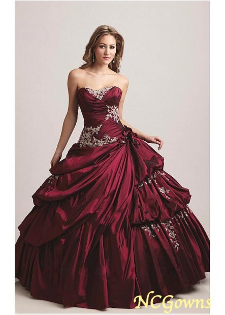 Ball Gown Silhouette Taffeta Draping Special Occasion Dresses