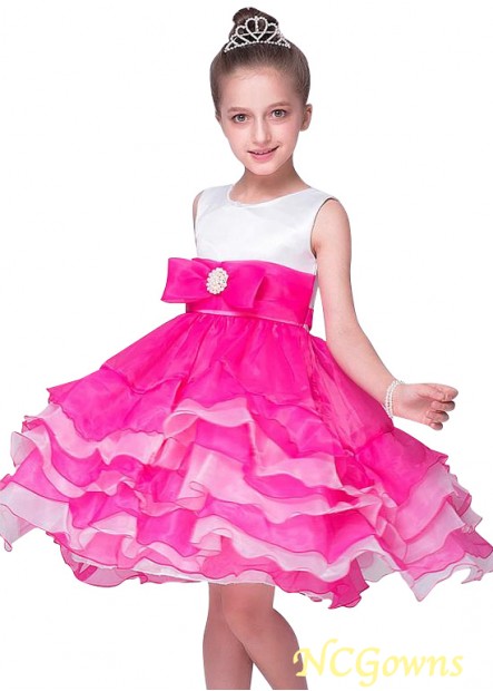 Pink Knee-Length Hemline Pink Dresses
