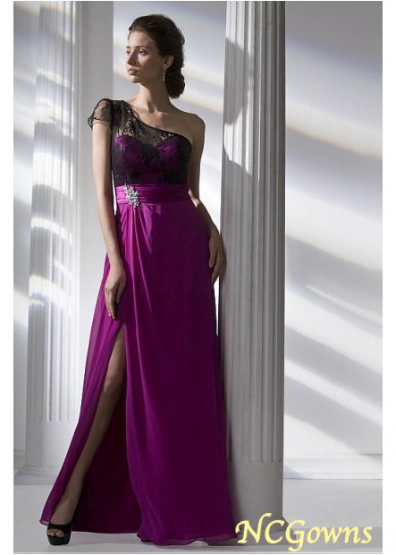 Ncgowns Full Length A-Line Purple Bridesmaid Dresses