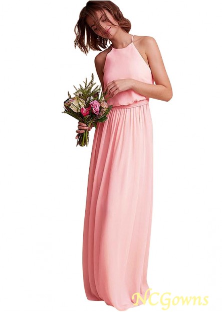 Full Length A-Line Pink Dresses