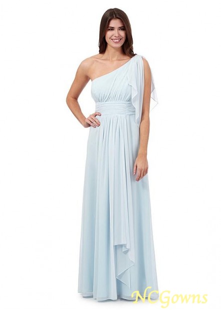 A-Line One Shoulder Neckline Blue Tone Color Family Bridesmaid Dresses T801525355501