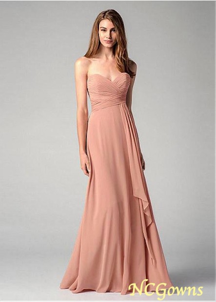 Ncgowns Chiffon A-Line Silhouette Bridesmaid Dresses