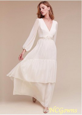 Natural Waistline A-Line Silhouette White Dresses