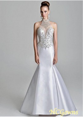 Tulle  Satin Fishtail Floor-Length Prom Dresses T801525413859