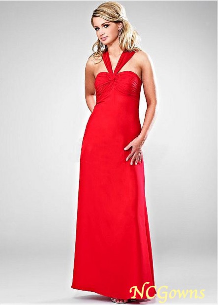 Red Tone Full Length Halter Color