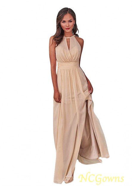 Natural Waistline Chiffon Fabric Bridesmaid Dresses