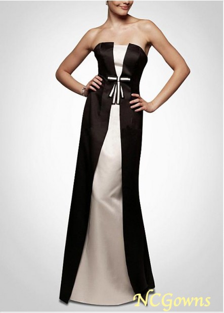 Full Length Black And White Dresses