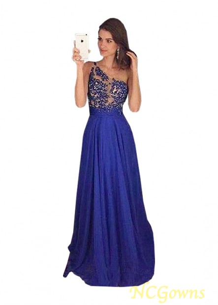 Pleat Blue Tone Color Family Floor-Length Hemline Prom Dresses