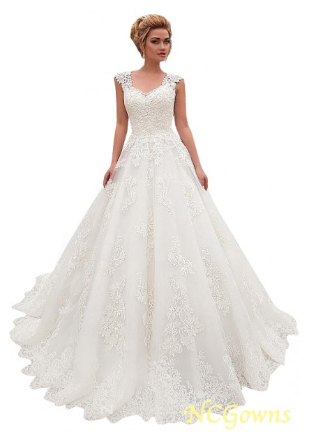 A-Line Silhouette V-Neck Neckline Short Full Length Length Wedding Dresses