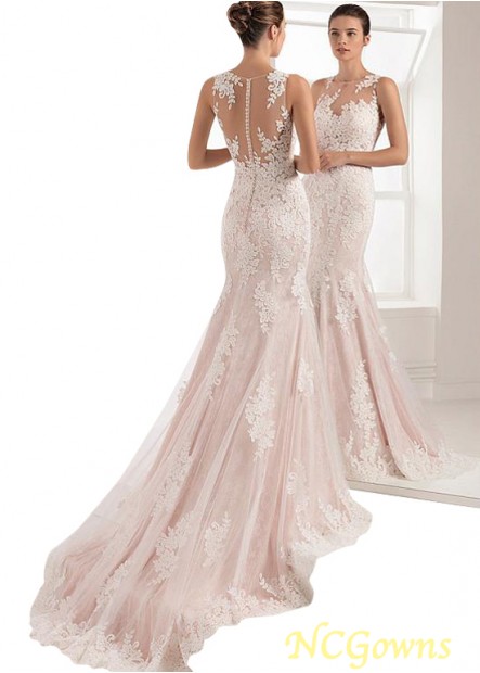 Full Length Sleeveless Jewel Wedding Dresses