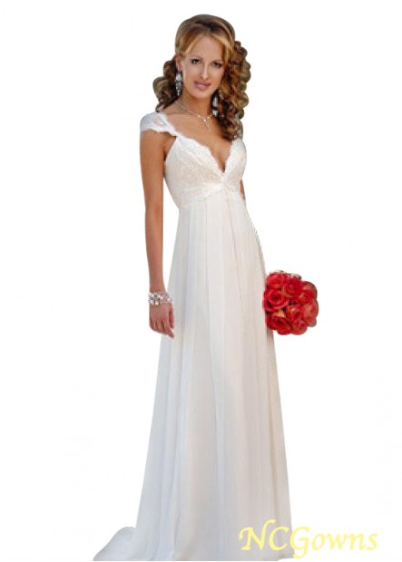 Ncgowns No Waistline Waistline Cap Sleeve Type Full Length Short Ivory Dresses T801525319402