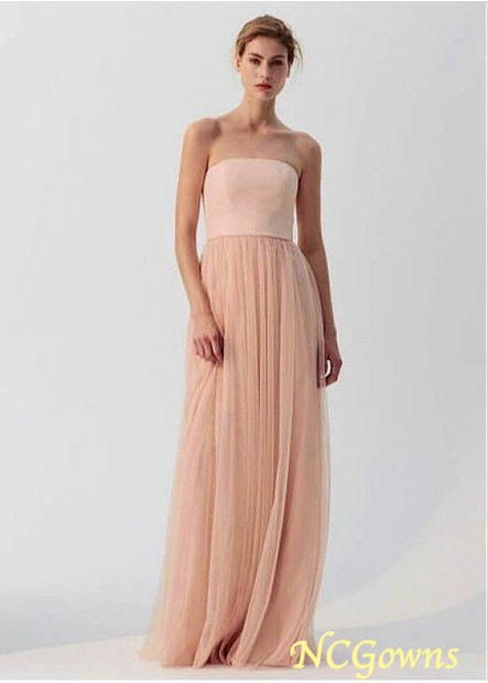 Ncgowns Strapless Pink Dresses T801525355009