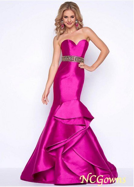 Satin Sweetheart Neckline Red Tone Color Family Mermaid Trumpet Special Occasion Dresses