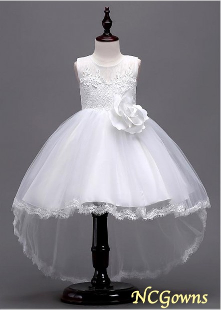 110 Length Tulle  Lace Fabric White Dresses T801525393684