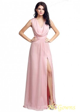 Pink Chiffon Fabric Special Occasion Dresses