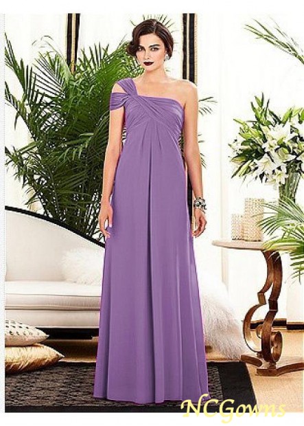 Ncgowns Full Length Chiffon Empire One Shoulder