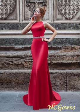 Acetate Satin Red Tone Special Occasion Dresses T801525405021