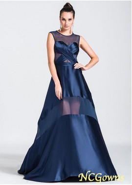 Tulle  Stretch Satin Fabric A-Line Silhouette Floor-Length Hemline Special Occasion Dresses