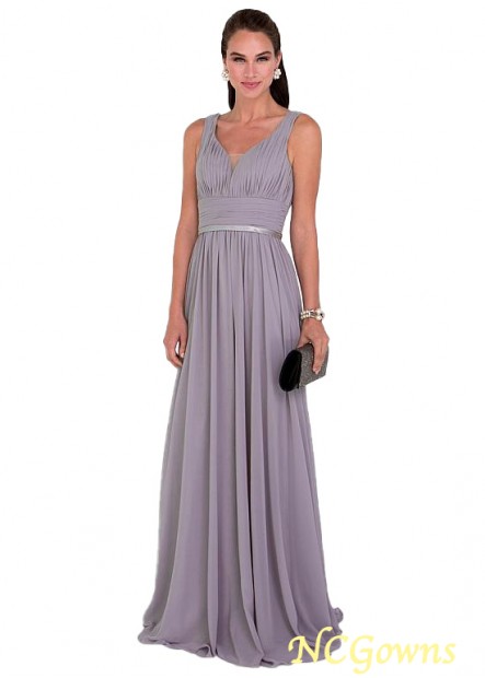 A-Line Silhouette Full Length Length Chiffon Mother Of The Bride Dresses