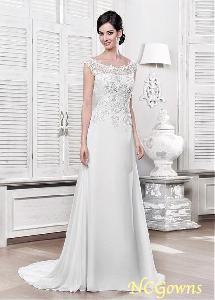 Ncgowns Short A-Line Sweep 15-30Cm Along The Floor Wedding Dresses