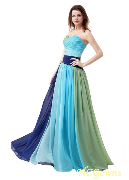 A-Line Silhouette Floor-Length Prom Dresses