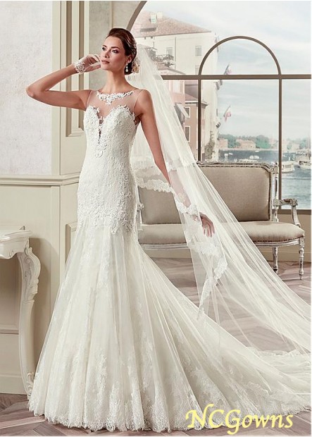 Tulle  Satin Bateau Sleeveless Wedding Dresses T801525334825