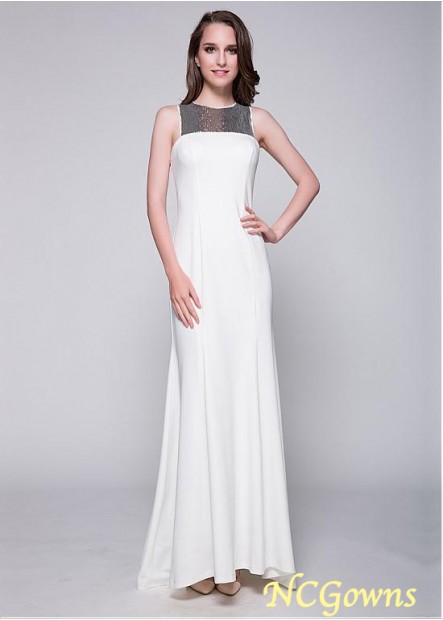 Us 4   Uk 8   Eu 34 Floor-Length Hemline White Jewel White Dresses T801525411955