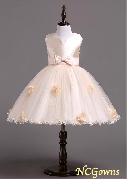 110 Length Knee-Length Ball Gown Flower Girl Dresses