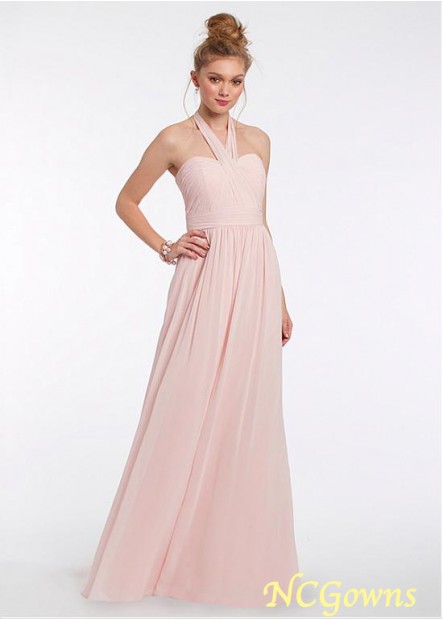Halter Neckline Pink Pink Dresses T801525355346