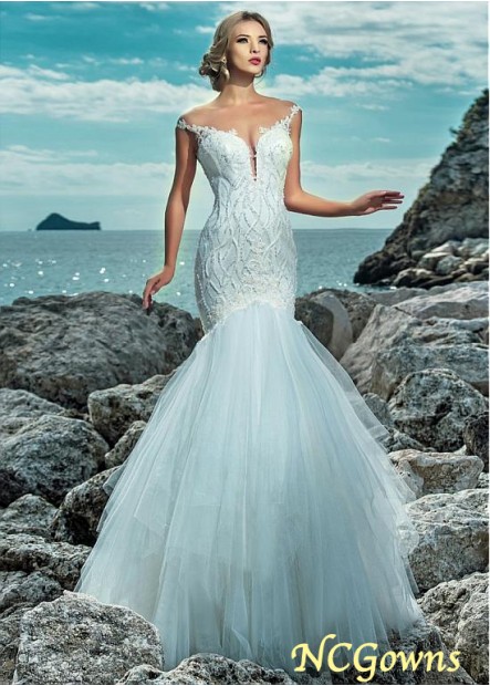 Cap Natural Full Length Wedding Dresses T801525326189
