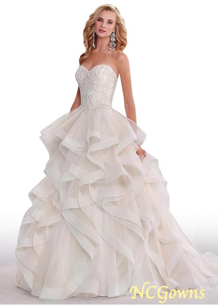 Tulle Natural Ball Gown Silhouette Sweetheart Wedding Dresses