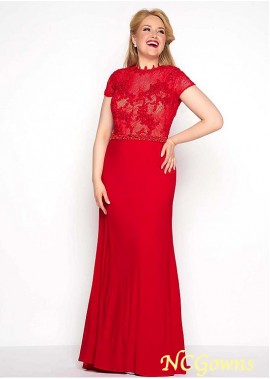 Spandex Floor-Length Red Tone Color Family Jewel Color