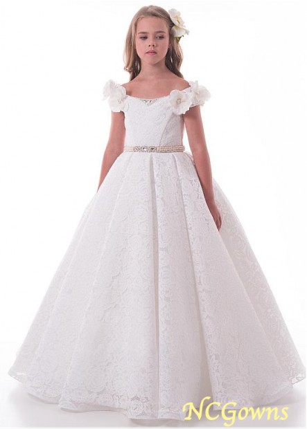 Floor-Length Hemline White Color Family Ball Gown Silhouette White Dresses