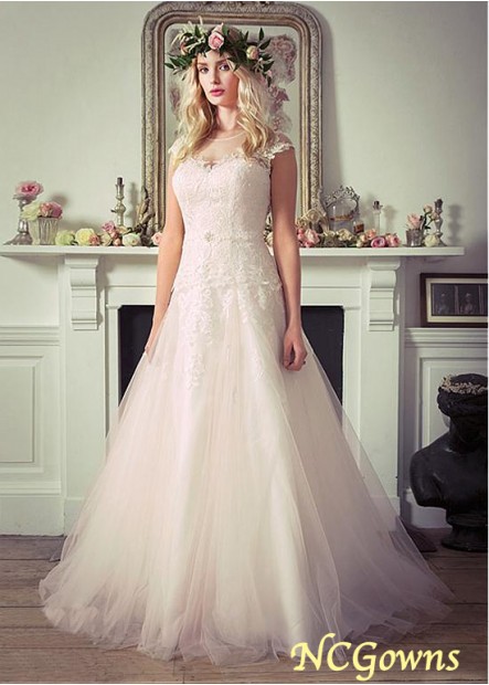 Ncgowns Lace  Satin Cap Wedding Dresses T801525328769